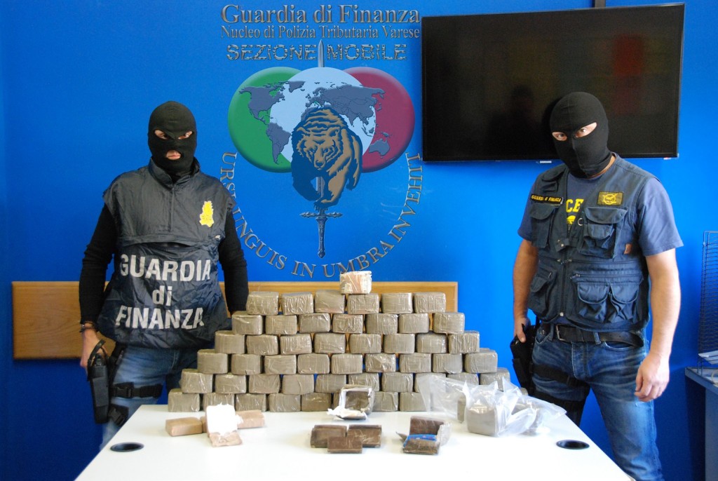 Varese, operazione "Daku": 36 arresti e 140kg di sostanze stupefacenti sequestrati