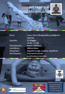 Luino-Yoga: sabato 23 maggio dalle 14.30 Michael Steinroetter incontra i giovani al Parco Margorabbia