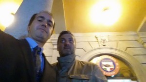 Il selfie che ritrae il candidato sindaco di "Luino in Movimento - Controcorrente", Fabio Luciano Cocomazzi (facebook.com)