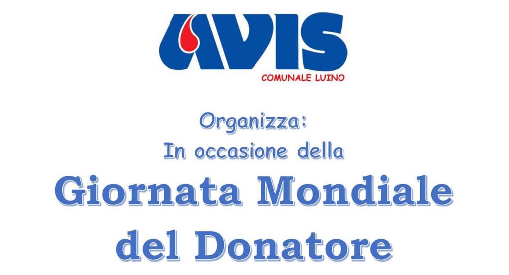 Tra Luino e la 21esima StraMaccagno domenica si celebra la "Giornata mondiale del donatore"