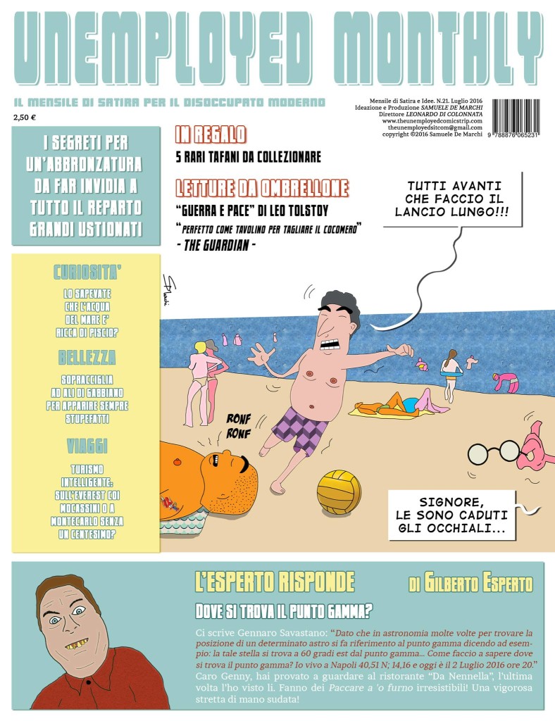Il nuovo numero di Unemployed Monthly, mensile di satira per il disoccupato moderno