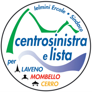 Il simbolo della lista "Centrosinistra e Lista Civica per Laveno Mombello", candidato sindaco Ercole Ielmini