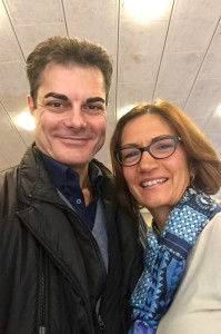 Il luinese Giuseppe Taldone insieme all'onorevole Gelmini