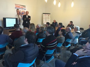 L'incontro all'Info-Point del candidato sindaco di Luino, Giuseppe Taldone