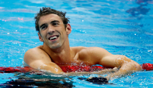 Il campione del nuoto mondiale, l'americano Michael Phelps (abc.net.au)