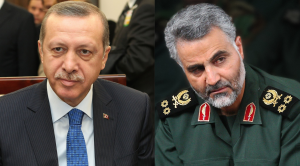 Il premier turco Erdogan e Soleimani,