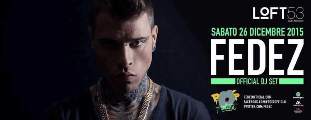Germignaga, questa sera il dj-set di Fedez al "Loft 53"