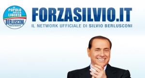 La home-page di "forzasilvio.it", offline (webnews.it)
