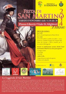 La locandina della "Festa di San Martino", l'8 novembre a Luino