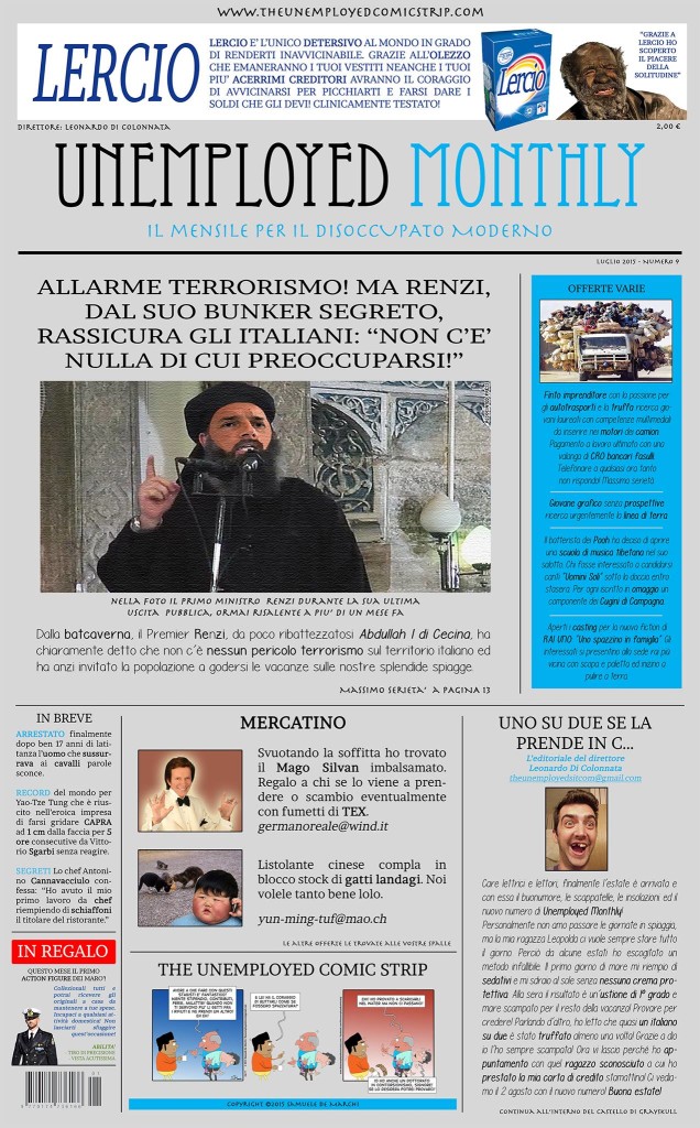 Il nuovo numero di #Unemployed #Monthly, il mensile per il #disoccupato moderno