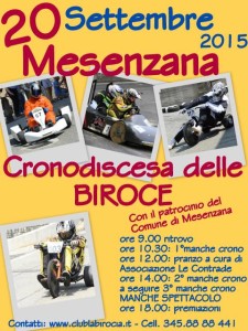 Domenica 20 settembre l'ottava prova del campionato di Birocia a Mesenzana