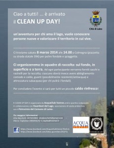L'evento "Clean Up Day" di sabato 8 marzo a Colmegna (Va)
