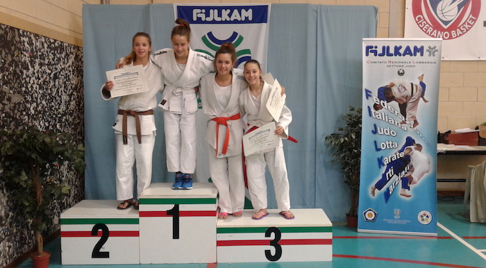 A Ciserano le ragazze della Judo Bu-Sen Luino sul podio per il Gran Premio Regionale