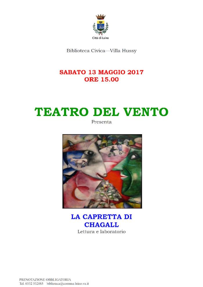 Biblioteca di Luino: sabato un pomeriggio dedicato ai bambini con “La Capretta di Chagall”