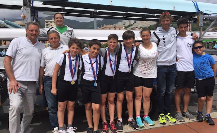 Canottieri Germignaga, cinquina bianconera: 3 ori e 2 argenti dal Meeting Nazionale allievi-cadetti