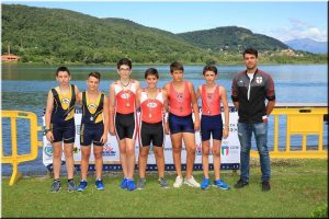 Bene la Canottieri Luino alla regionale giovanile e Master di Corgeno (2x allievi C M Pezzini-Angeretti)