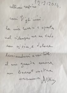 I cento anni di nonna Altea, le sue poesie