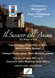 Domenica "Il sussurro dell'anima" di Marco Marcuzzi al Santuario della Madonnina