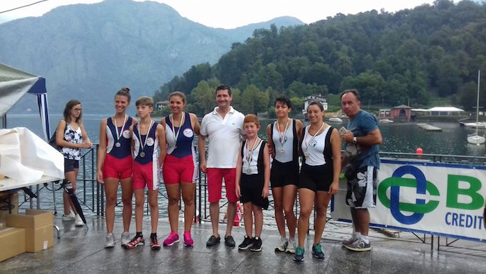 Canottieri Germignaga: due ori dalla regata di Lenno, ma alla fine vince il vento
