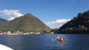 "Rowing The World": canadesi, inglesi, sudafricani e australiani alla scoperta del lago Maggiore