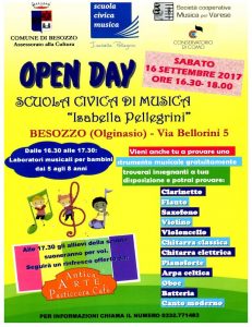 Sabato l'Open Day della Scuola Civica di musica "I. Pellegrini"