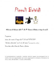 A Brezzo di Bedero "Dolcetto o scherzetto?" Serata di Halloween per le vie del paese