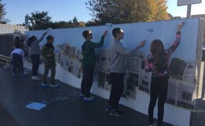Germignaga, il murale dei ragazzi delle Scuole Medie regala un nuovo volto all'istituto