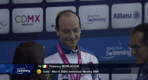Messico, Mondiali di Nuoto Paralimpico: Morlacchi è oro nei 200 misti SM9