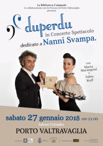 A Porto Valtravaglia protagonista il teatro: il primo spettacolo dedicato a Nanni Svampa