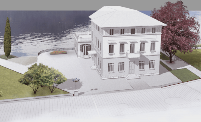 A Luino una scalinata a lago, al via il progetto per le aree esterne del Palazzo Verbania