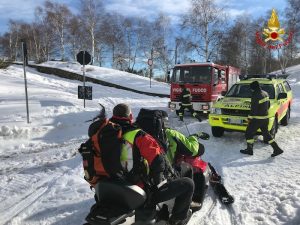 Veddasca: donna cade sulla neve sul Covreto, interviene l'elisoccorso