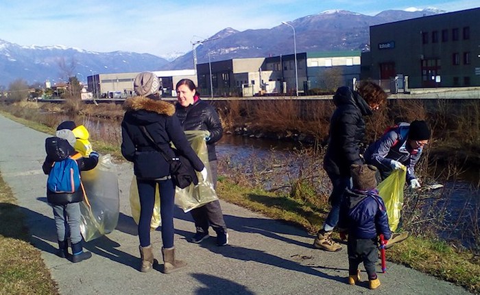 Luino, ciclabile e riva del Margorabbia pulite grazie ad 