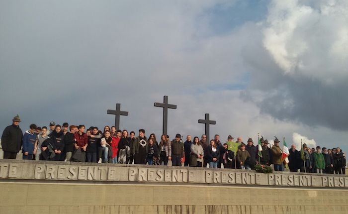 Foibe, l'emozione degli studenti delle Medie di Luino in visita al Sacrario di Redipuglia