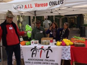 AIL Varese da venerdì in piazza per la ricerca scientifica e la cura delle leucemie, linfomi e mieloma