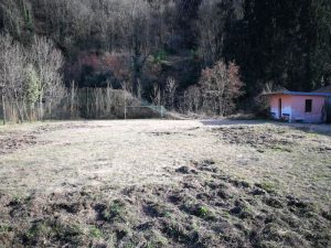Il campetto di calcio di Colmegna abbandonato tra erbacce e rovi