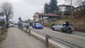 Incidente tra auto a Marchirolo sulla statale