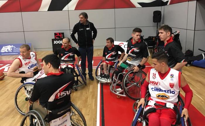 Basket in carrozzina, la Cimberio Handicap Sport settima alla Final Eight di Eurolega 2 a Sheffield