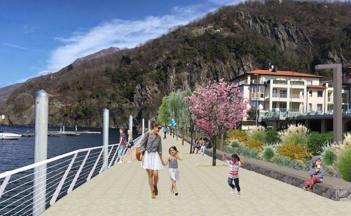 Il nuovo lungolago Girardi farà brillare Maccagno, ecco le foto del progetto