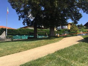Quasi pronto il parco giochi di Cunardo, uno spazio verde tutto nuovo per i bambini