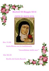 Martedì a Voldomino la "Festa di Santa Rita" e la benedizione delle rose