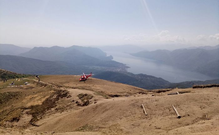 Incidente sul Monte Lema, interviene l'elisoccorso
