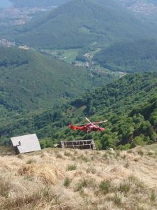 Incidente sul Monte Lema, interviene l'elisoccorso