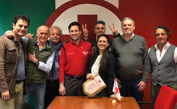 Ieri l'onorevole Giusy Versace in visita a Luino, 