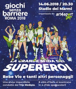 Da Germignaga a Roma: la piccola Marta alla coorte di Bebe Vio per "La grande sfida dei supererori"
