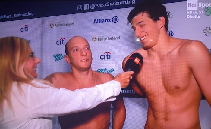 Dublino, Europei di Nuoto paralimpico: nei 100sl S9 Morlacchi bronzo, Barlaam oro