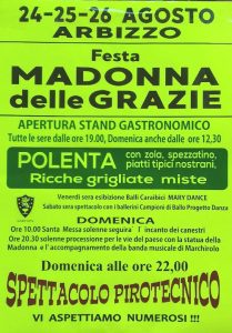 Nel weekend torna la Festa della Madonna ad Arbizzo. Domenica sera fuochi d'artificio
