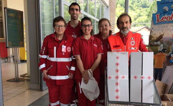 La Croce Rossa di Luino sempre al fianco delle famiglie bisognose e degli indigenti
