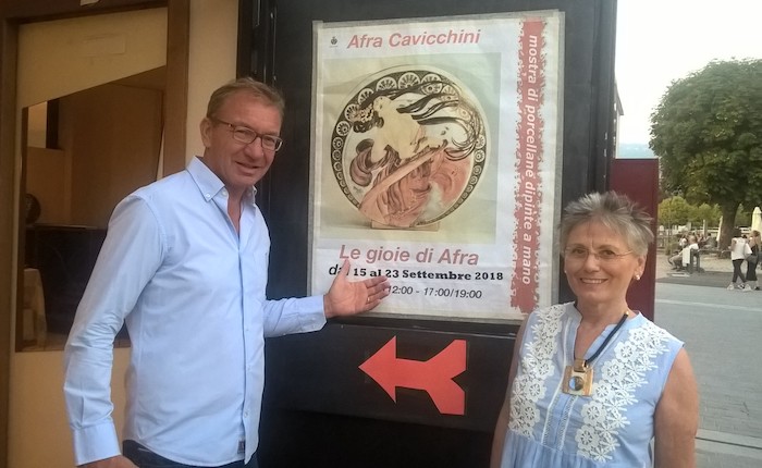 Luino, inaugurata la mostra Afra Cavicchini. 