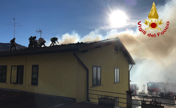Il vento forte si abbatte sull'Alto Varesotto, danni e incendi