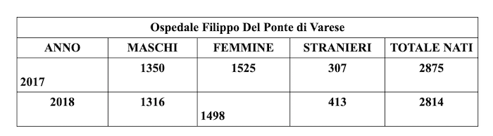 Crescono le nascite nel 2018 a Cittiglio, ecco gli ultimi nati dello scorso anno e del 2019